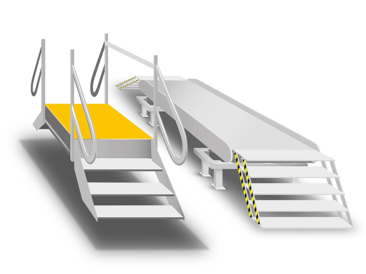 AHI-cat-trolley-platform Elevating & Traveling Work Platforms for Suspended Ceiling Underground Pits - Image 1